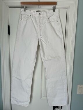 J. Crew Point Sur White Straight-Leg Jeans Size 29